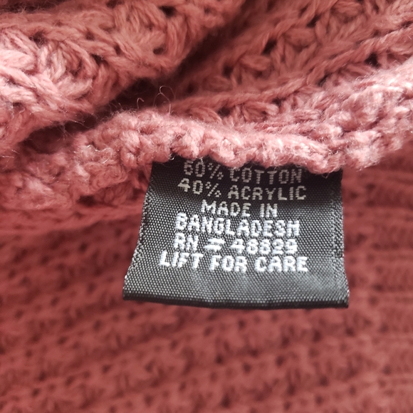 Long Mauve Pink Knit Cardigan Love by Chesley - Picture 8 of 8